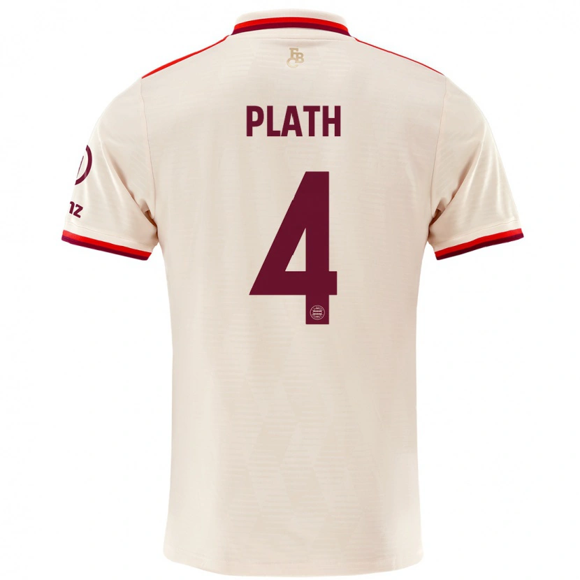 Danxen Femme Maillot Max Plath #4 Lin Troisieme 2024/25 T-Shirt