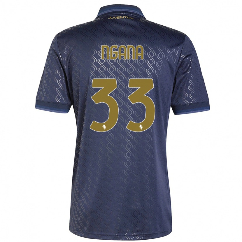 Danxen Femme Maillot Valdes Ngana #33 Bleu Marine Troisieme 2024/25 T-Shirt