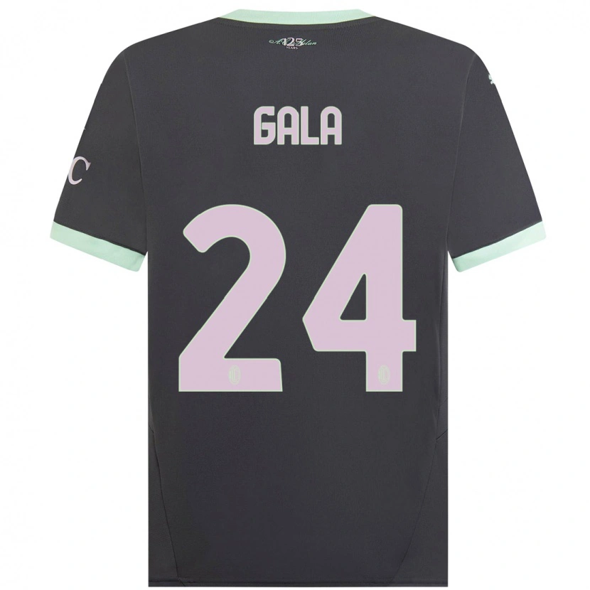 Danxen Femme Maillot Antonio Gala #24 Gris Troisieme 2024/25 T-Shirt