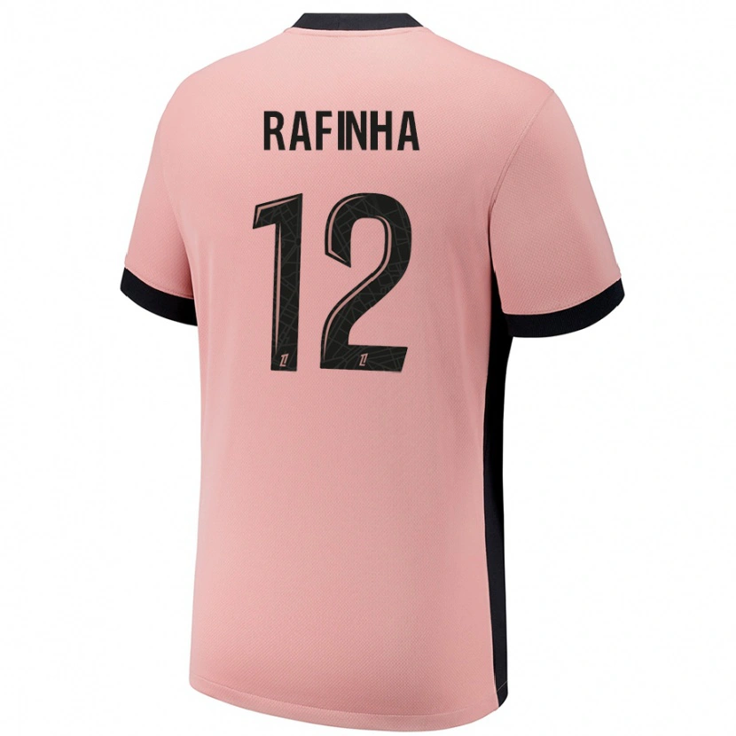Danxen Femme Maillot Rafinha #12 Rouille Rose Troisieme 2024/25 T-Shirt