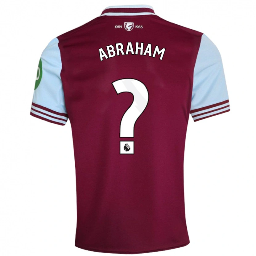 Danxen Enfant Maillot Dondre Abraham #0 Rouge Foncé Tenues Domicile 2024/25 T-Shirt