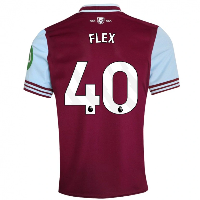 Danxen Enfant Maillot Armstrong Oko Flex #40 Rouge Foncé Tenues Domicile 2024/25 T-Shirt
