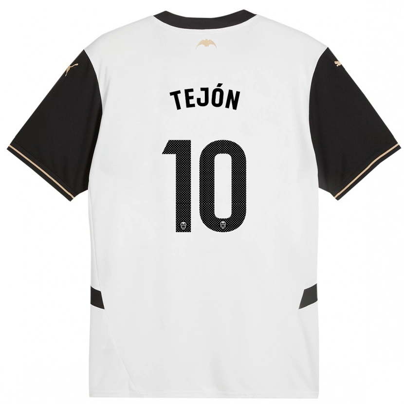 Danxen Enfant Maillot Martín Tejón #10 Blanc Noir Tenues Domicile 2024/25 T-Shirt
