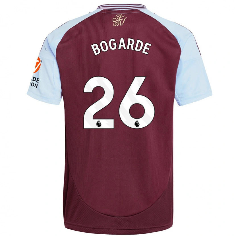 Danxen Enfant Maillot Lamare Bogarde #26 Bordeaux Bleu Ciel Tenues Domicile 2024/25 T-Shirt