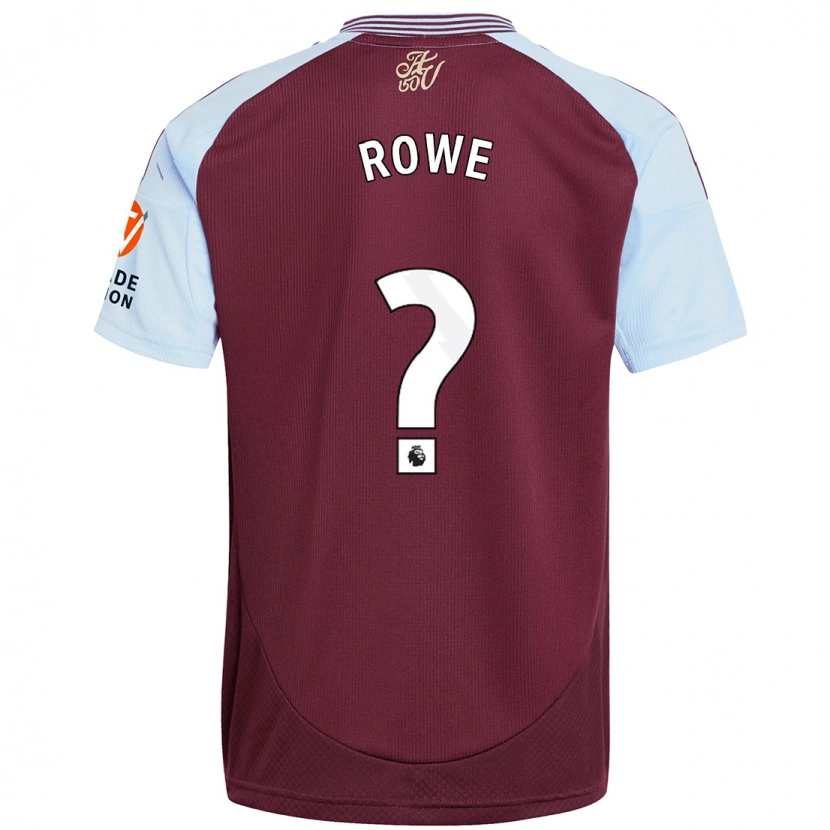 Danxen Enfant Maillot Triston Rowe #0 Bordeaux Bleu Ciel Tenues Domicile 2024/25 T-Shirt