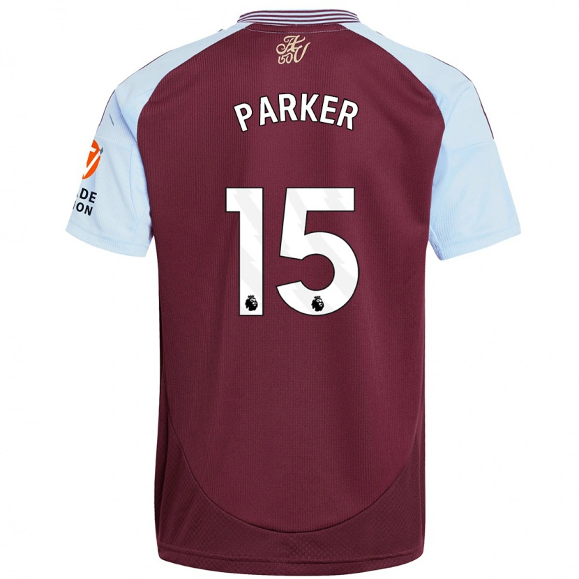 Danxen Enfant Maillot Lucy Parker #15 Bordeaux Bleu Ciel Tenues Domicile 2024/25 T-Shirt