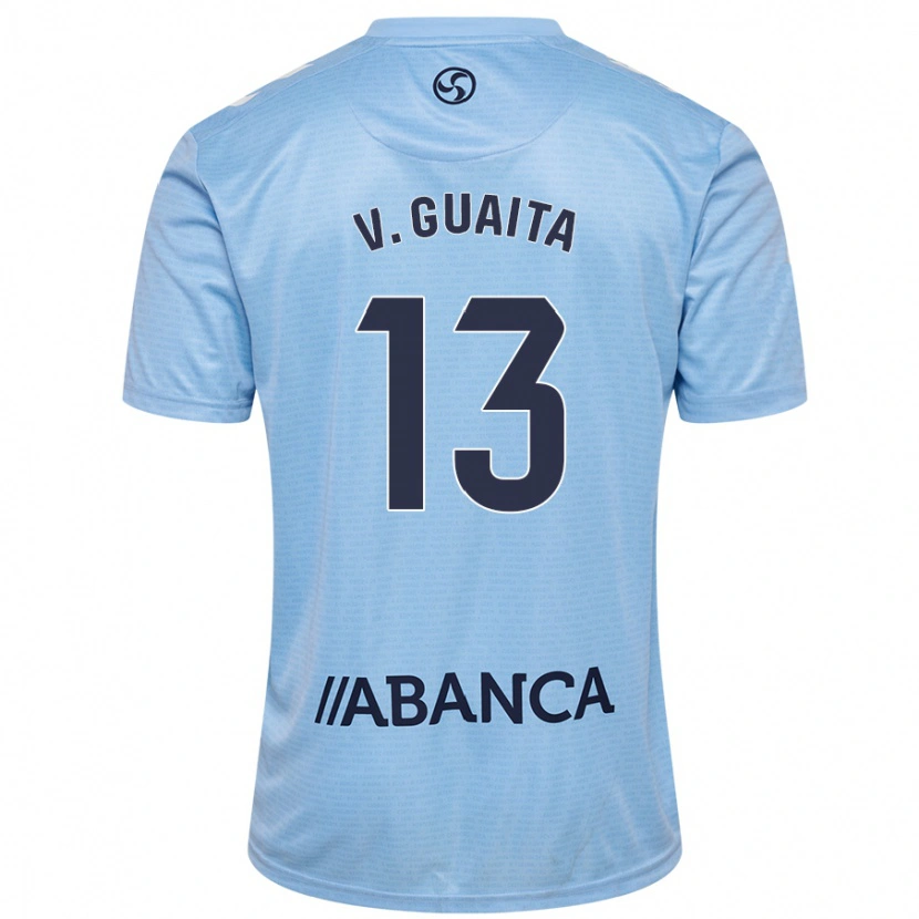 Danxen Enfant Maillot Vicente Guaita #13 Bleu Ciel Tenues Domicile 2024/25 T-Shirt