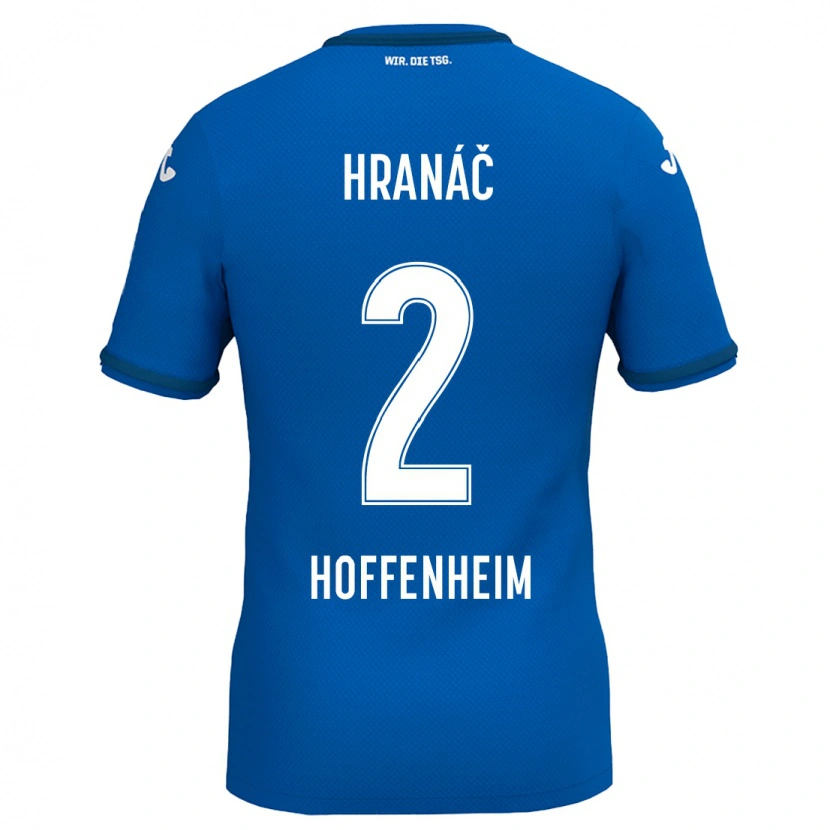 Danxen Enfant Maillot Robin Hranac #2 Bleu Royal Tenues Domicile 2024/25 T-Shirt