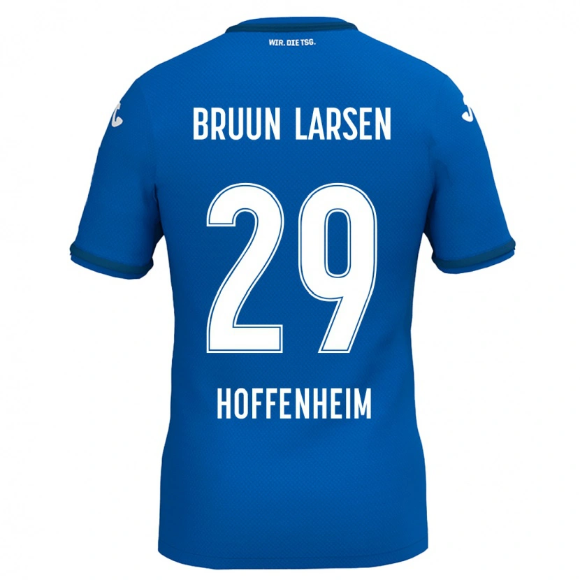 Danxen Enfant Maillot Jacob Bruun Larsen #29 Bleu Royal Tenues Domicile 2024/25 T-Shirt