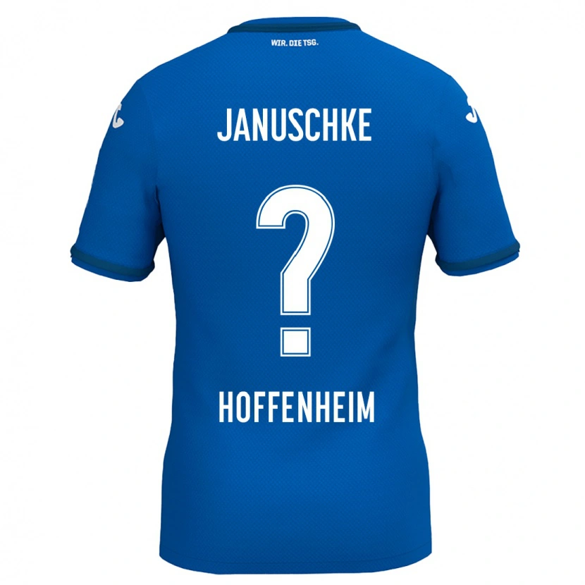Danxen Enfant Maillot Tim Januschke #0 Bleu Royal Tenues Domicile 2024/25 T-Shirt