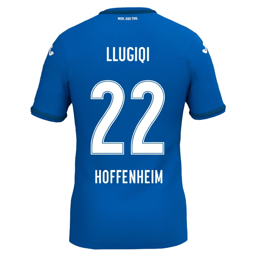 Danxen Enfant Maillot Arian Llugiqi #22 Bleu Royal Tenues Domicile 2024/25 T-Shirt