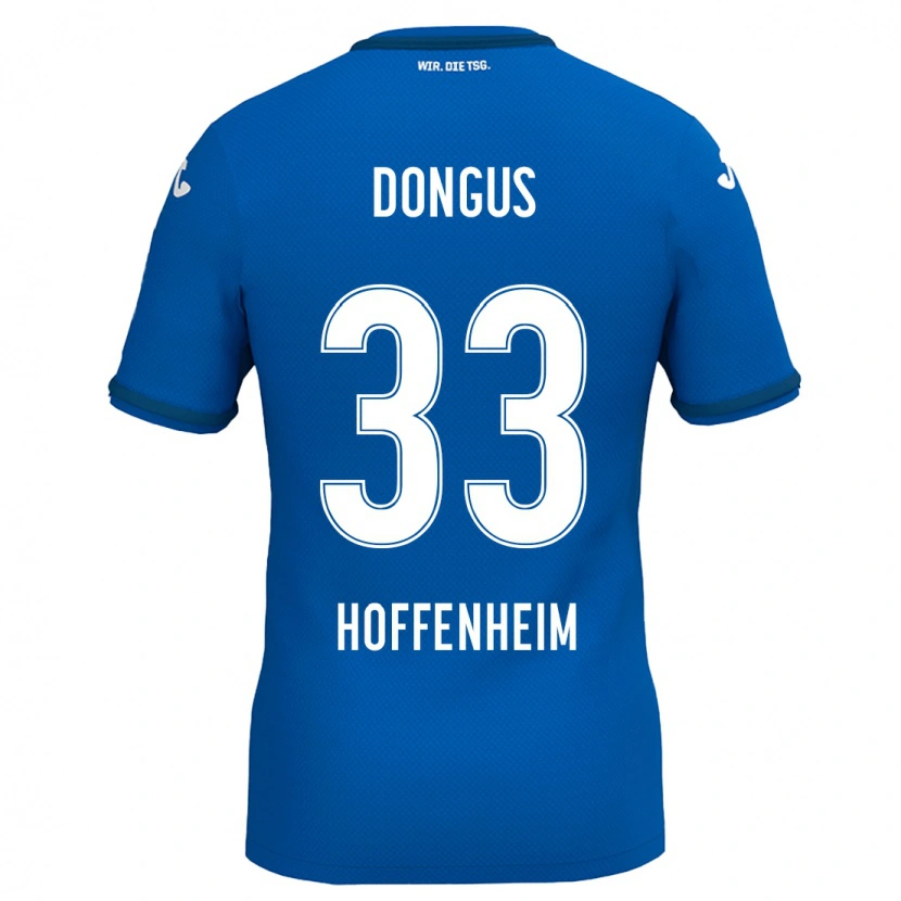 Danxen Enfant Maillot Fabienne Dongus #33 Bleu Royal Tenues Domicile 2024/25 T-Shirt