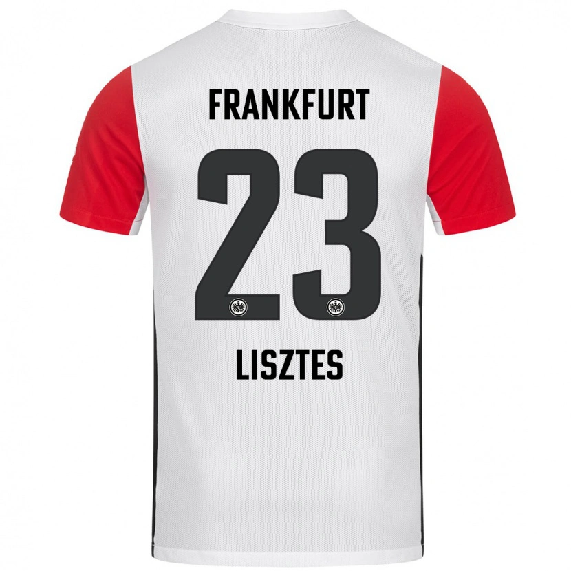Danxen Enfant Maillot Krisztián Lisztes #23 Blanc Rouge Tenues Domicile 2024/25 T-Shirt