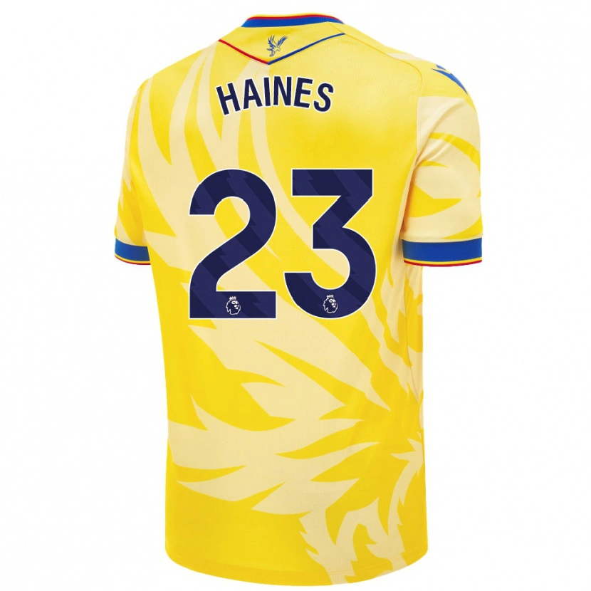 Danxen Enfant Maillot Coral-Jade Haines #23 Jaune Tenues Extérieur 2024/25 T-Shirt