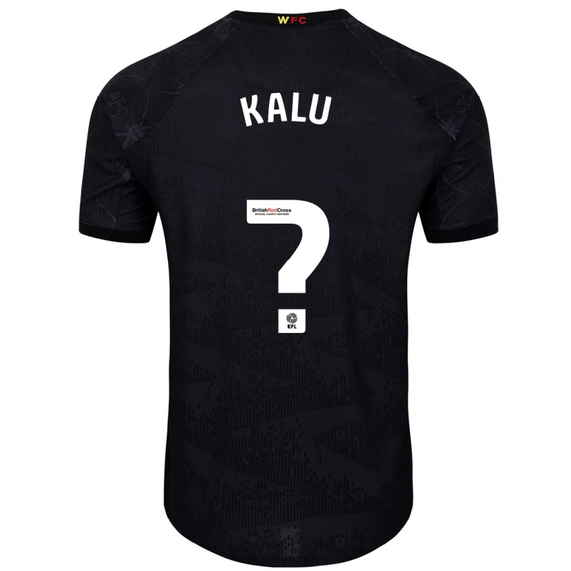 Danxen Enfant Maillot Samuel Kalu #0 Noir Blanc Tenues Extérieur 2024/25 T-Shirt