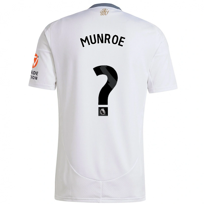 Danxen Enfant Maillot Finley Munroe #0 Blanc Tenues Extérieur 2024/25 T-Shirt