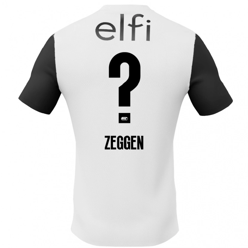 Danxen Enfant Maillot Kiyani Zeggen #0 Blanc Noir Tenues Extérieur 2024/25 T-Shirt