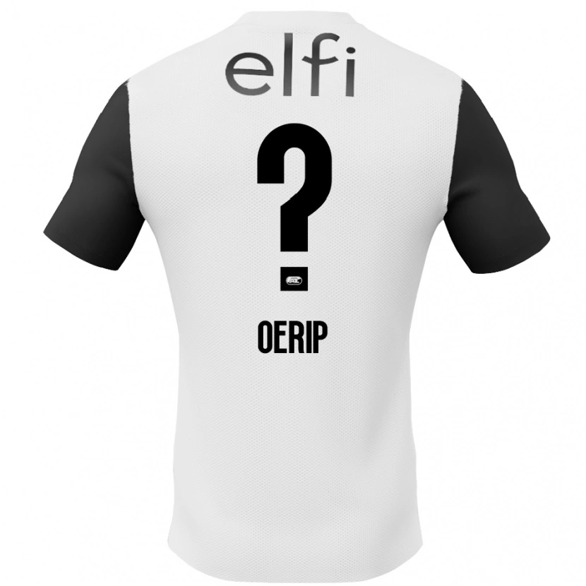 Danxen Enfant Maillot Julian Oerip #0 Blanc Noir Tenues Extérieur 2024/25 T-Shirt