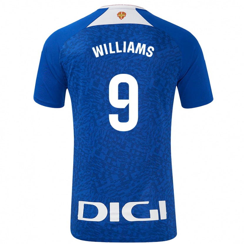 Danxen Enfant Maillot Iñaki Williams #9 Bleu Roi Tenues Extérieur 2024/25 T-Shirt