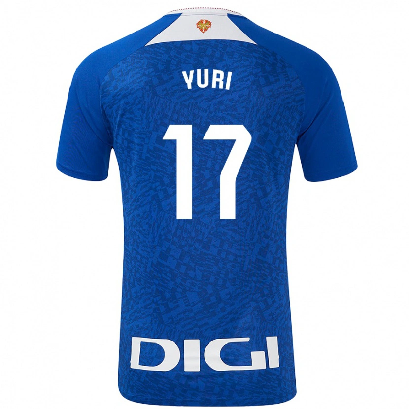 Danxen Enfant Maillot Yuri Berchiche #17 Bleu Roi Tenues Extérieur 2024/25 T-Shirt