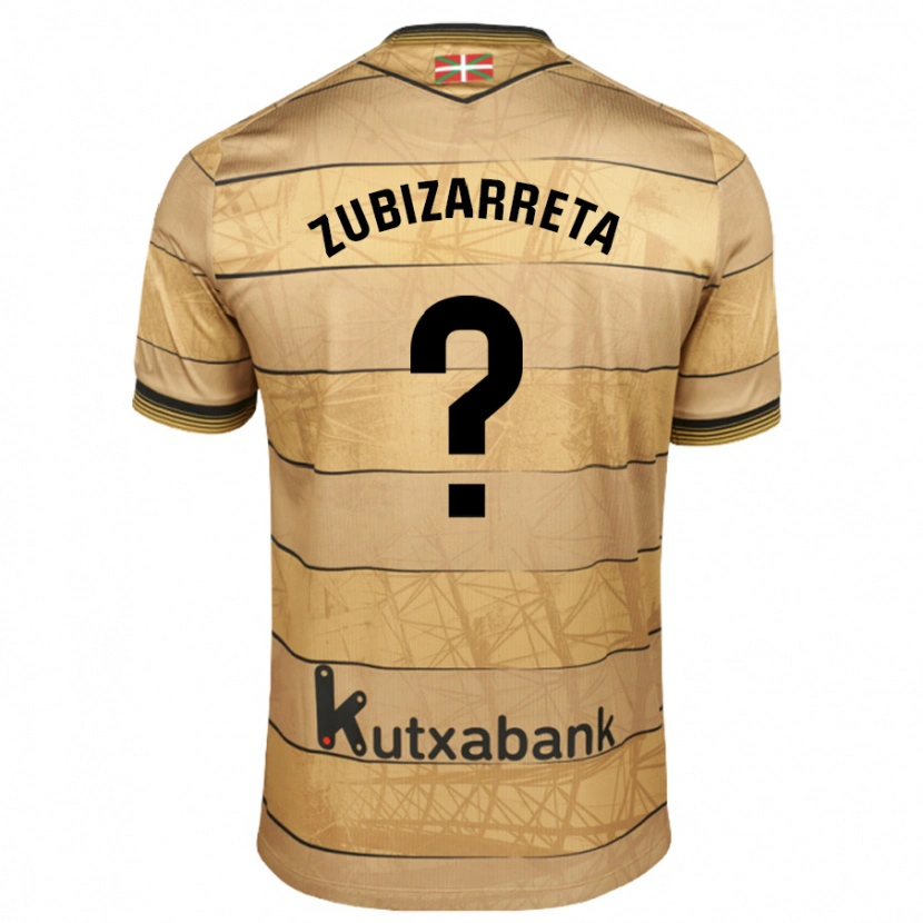 Danxen Enfant Maillot Pablo Zubizarreta #0 Marron Tenues Extérieur 2024/25 T-Shirt