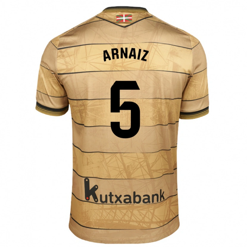 Danxen Enfant Maillot Iris Arnaiz #5 Marron Tenues Extérieur 2024/25 T-Shirt