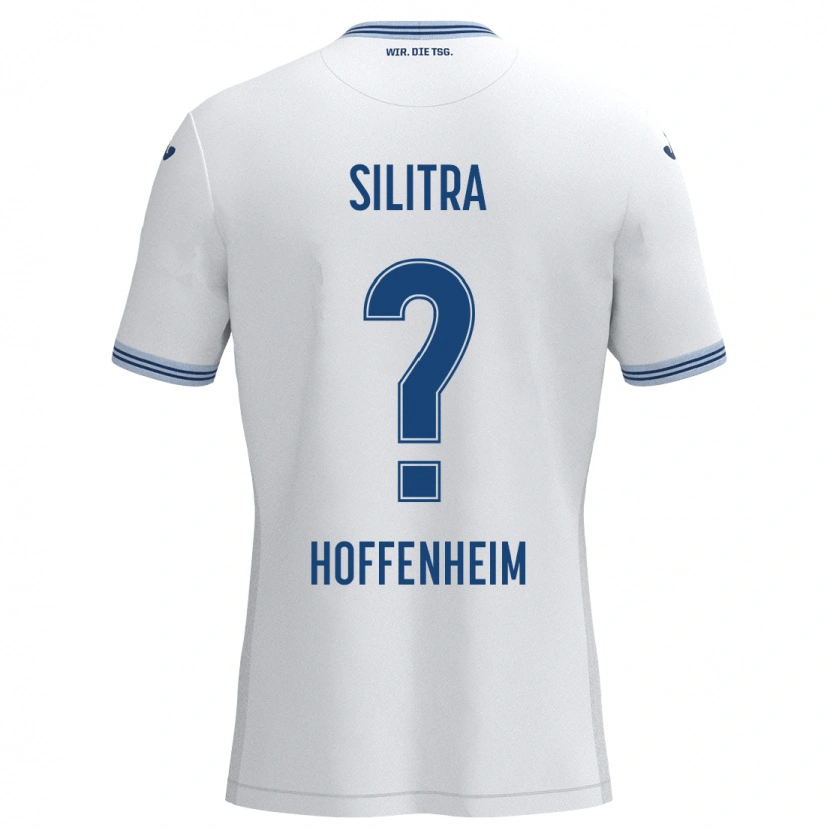 Danxen Enfant Maillot Rareș Silitră #0 Blanc Bleu Tenues Extérieur 2024/25 T-Shirt
