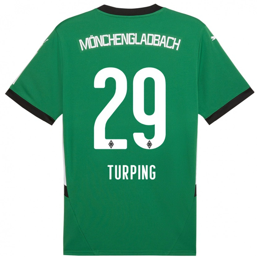 Danxen Enfant Maillot Selim Turping #29 Vert Blanc Tenues Extérieur 2024/25 T-Shirt