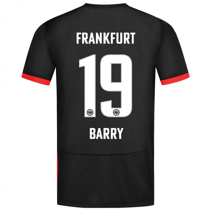 Danxen Enfant Maillot Jasha Barry #19 Noir Tenues Extérieur 2024/25 T-Shirt