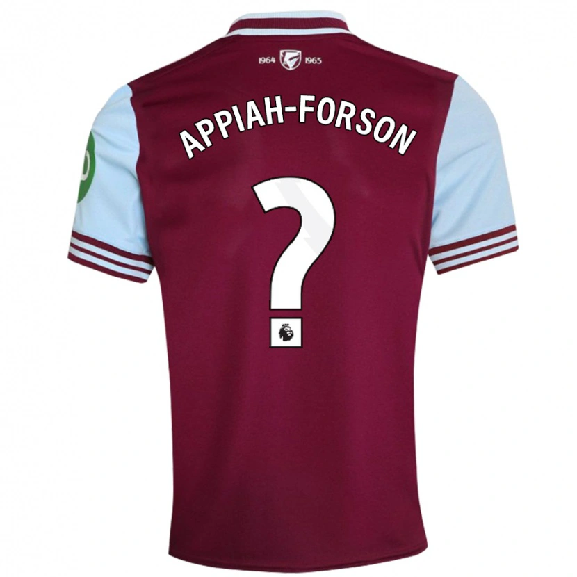 Danxen Homme Maillot Keenan Appiah-Forson #0 Rouge Foncé Tenues Domicile 2024/25 T-Shirt