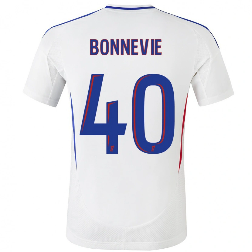 Danxen Homme Maillot Kayne Bonnevie #40 Blanc Bleu Tenues Domicile 2024/25 T-Shirt