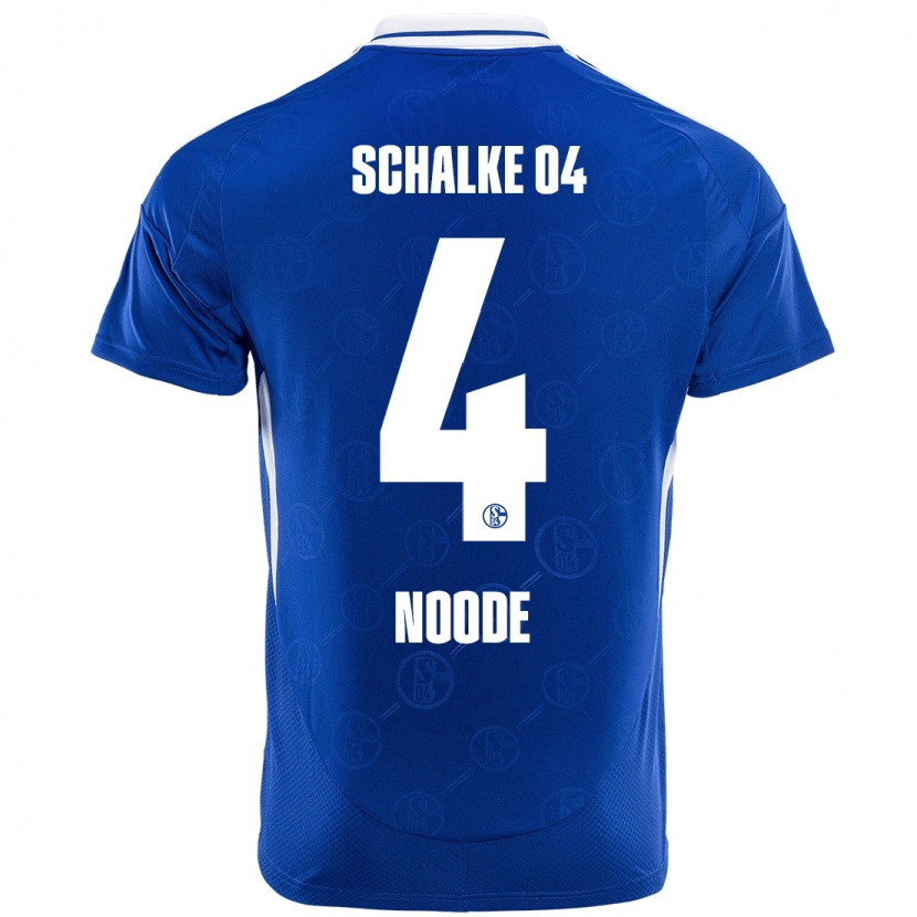 Danxen Homme Maillot Steve Noode #4 Bleu Royal Tenues Domicile 2024/25 T-Shirt