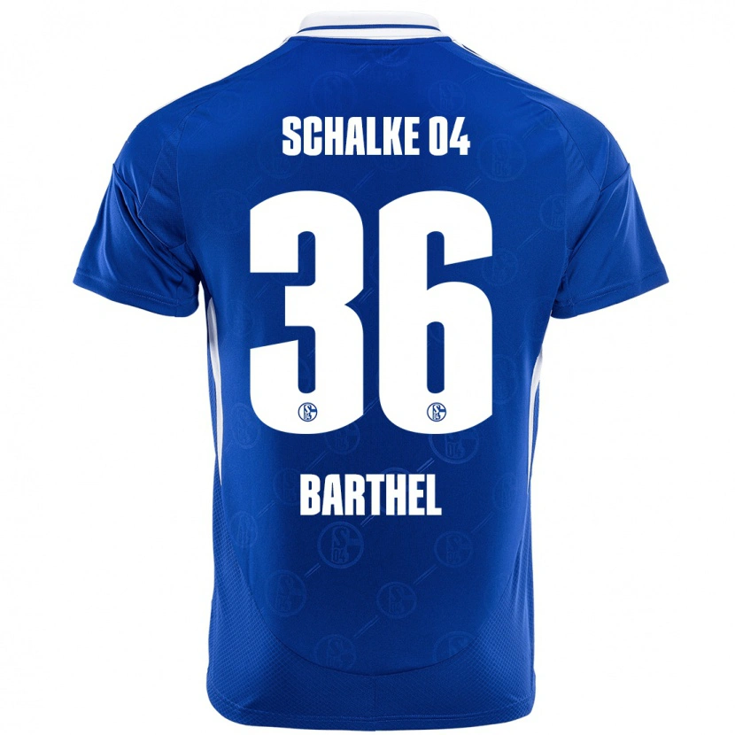 Danxen Homme Maillot Niklas Barthel #36 Bleu Royal Tenues Domicile 2024/25 T-Shirt