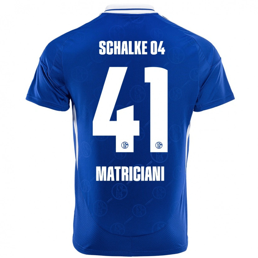 Danxen Homme Maillot Henning Matriciani #41 Bleu Royal Tenues Domicile 2024/25 T-Shirt