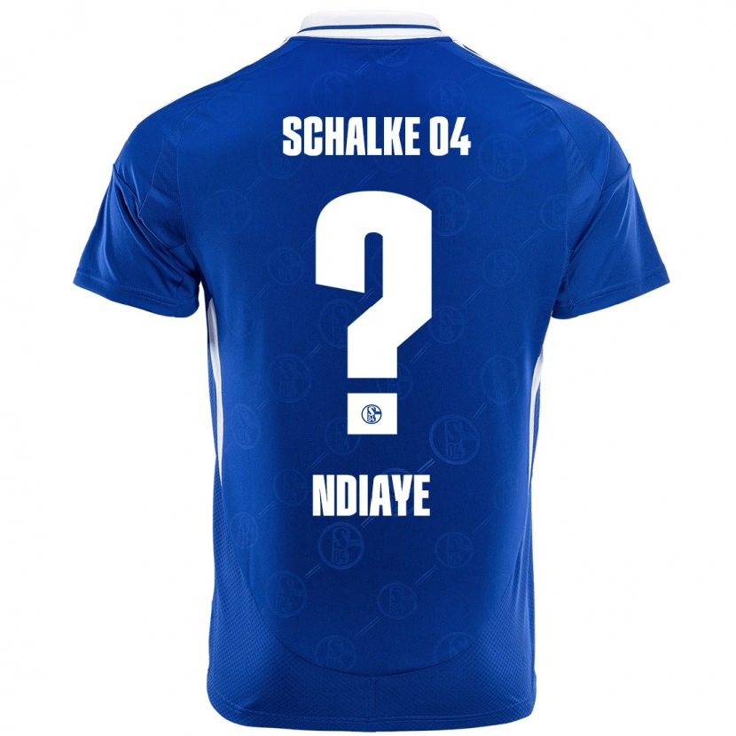 Danxen Homme Maillot Jean-Paul Ndiaye #0 Bleu Royal Tenues Domicile 2024/25 T-Shirt