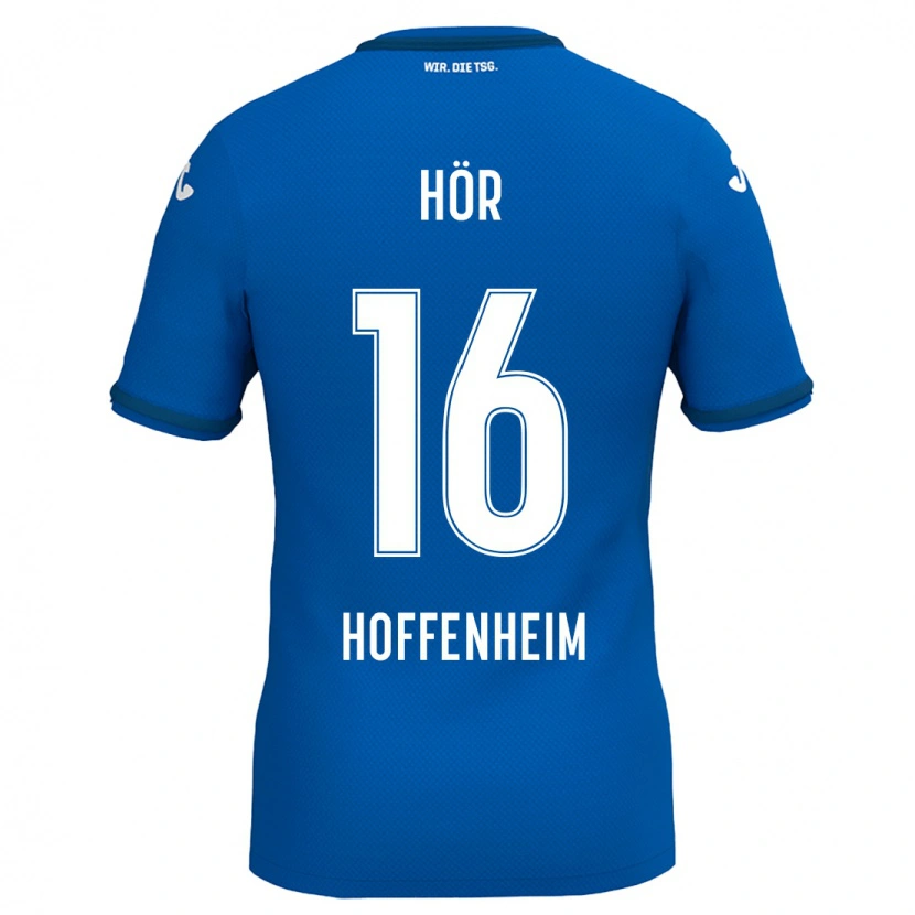 Danxen Homme Maillot Yannis Hör #16 Bleu Royal Tenues Domicile 2024/25 T-Shirt