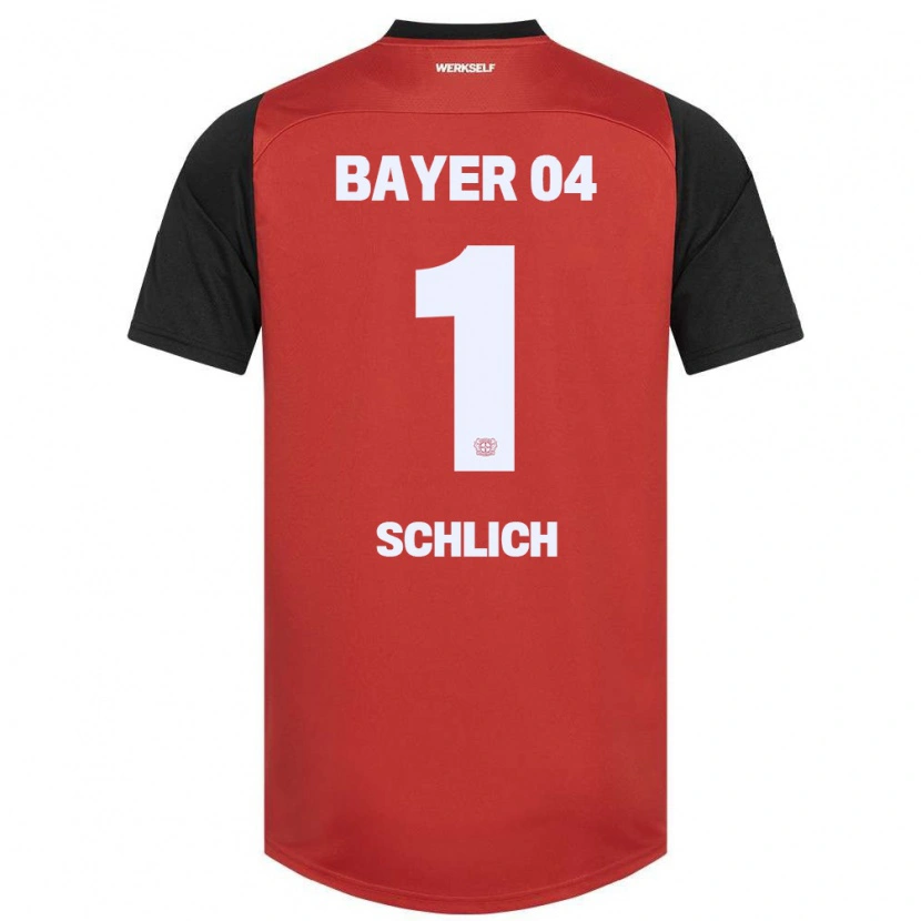 Danxen Homme Maillot Jesper Schlich #1 Rouge Noir Tenues Domicile 2024/25 T-Shirt