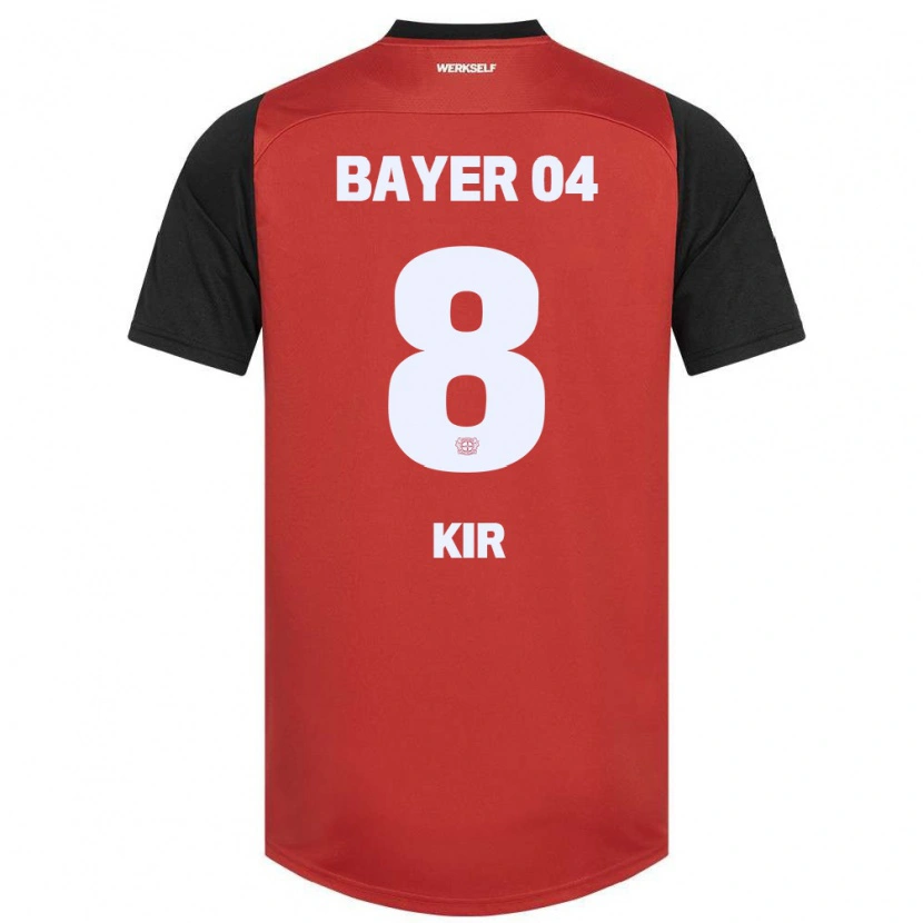 Danxen Homme Maillot Burak Kir #8 Rouge Noir Tenues Domicile 2024/25 T-Shirt