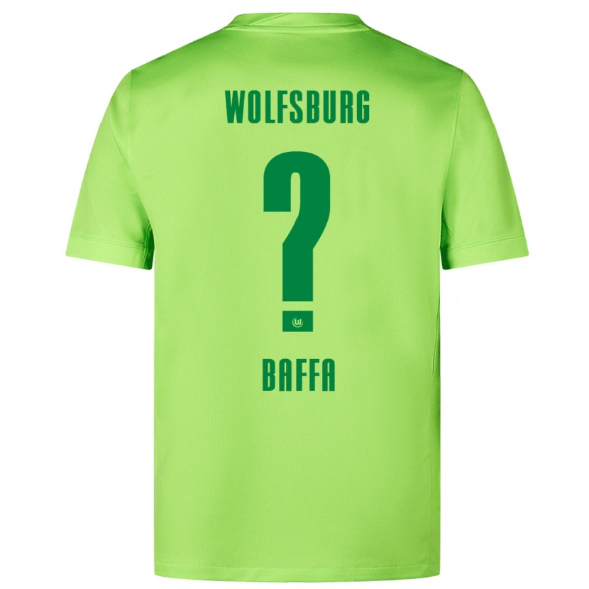 Danxen Homme Maillot Salvatore Baffa #0 Vert Fluo Tenues Domicile 2024/25 T-Shirt