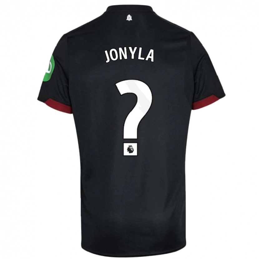 Danxen Homme Maillot Tomas Jonyla #0 Noir Blanc Tenues Extérieur 2024/25 T-Shirt