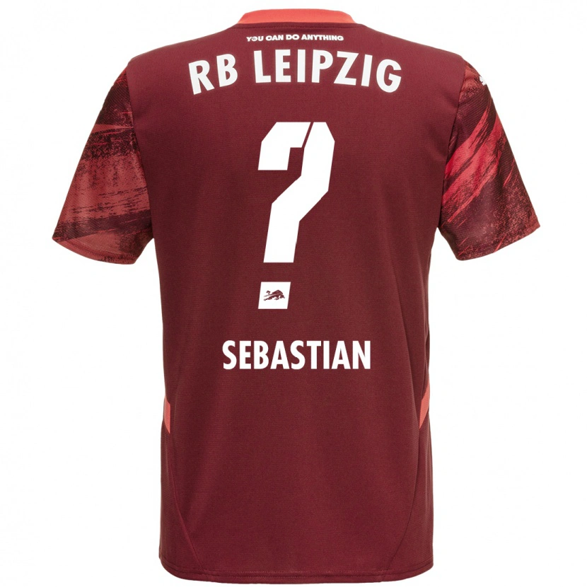 Danxen Homme Maillot Jordy Sebastian #0 Bordeaux Tenues Extérieur 2024/25 T-Shirt