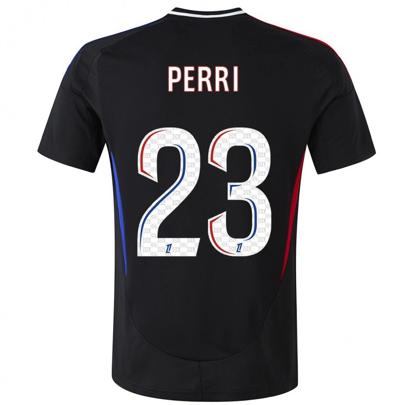 Danxen Homme Maillot Lucas Perri #23 Noir Tenues Extérieur 2024/25 T-Shirt