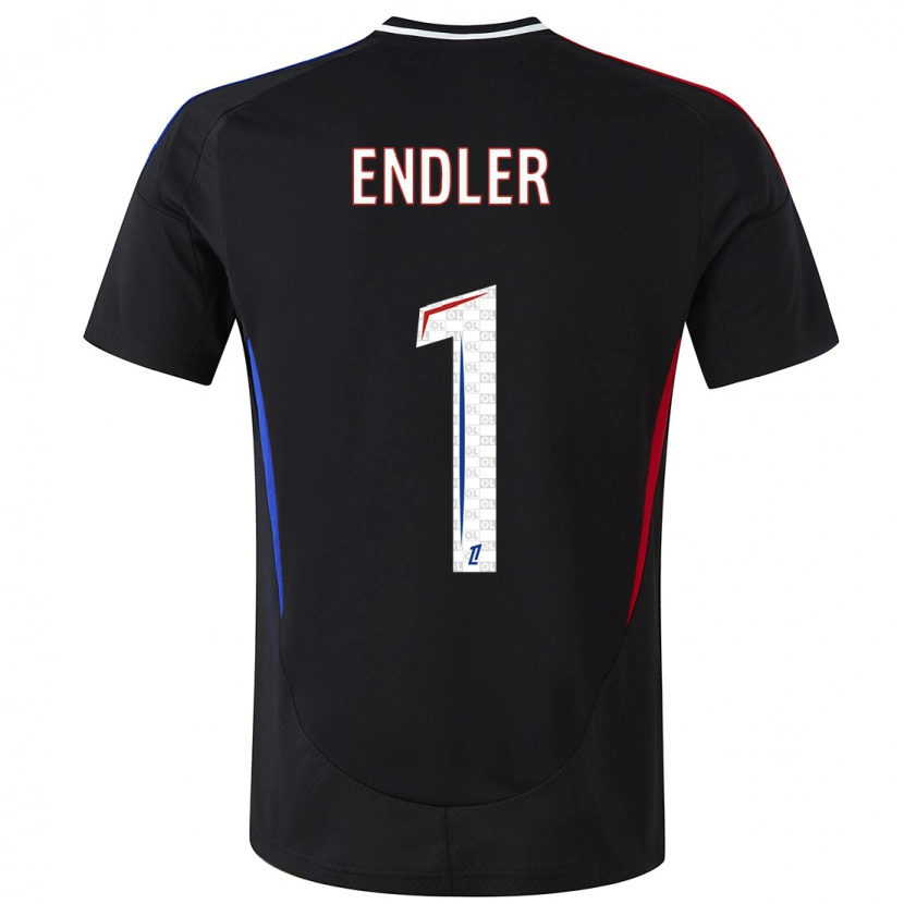 Danxen Homme Maillot Christiane Endler #1 Noir Tenues Extérieur 2024/25 T-Shirt