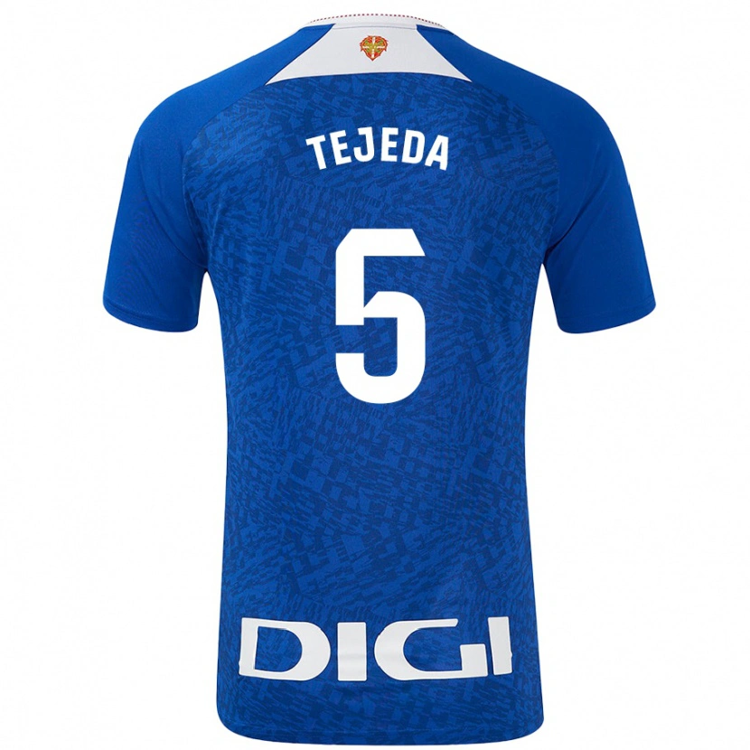 Danxen Homme Maillot Diego Tejeda #5 Bleu Roi Tenues Extérieur 2024/25 T-Shirt