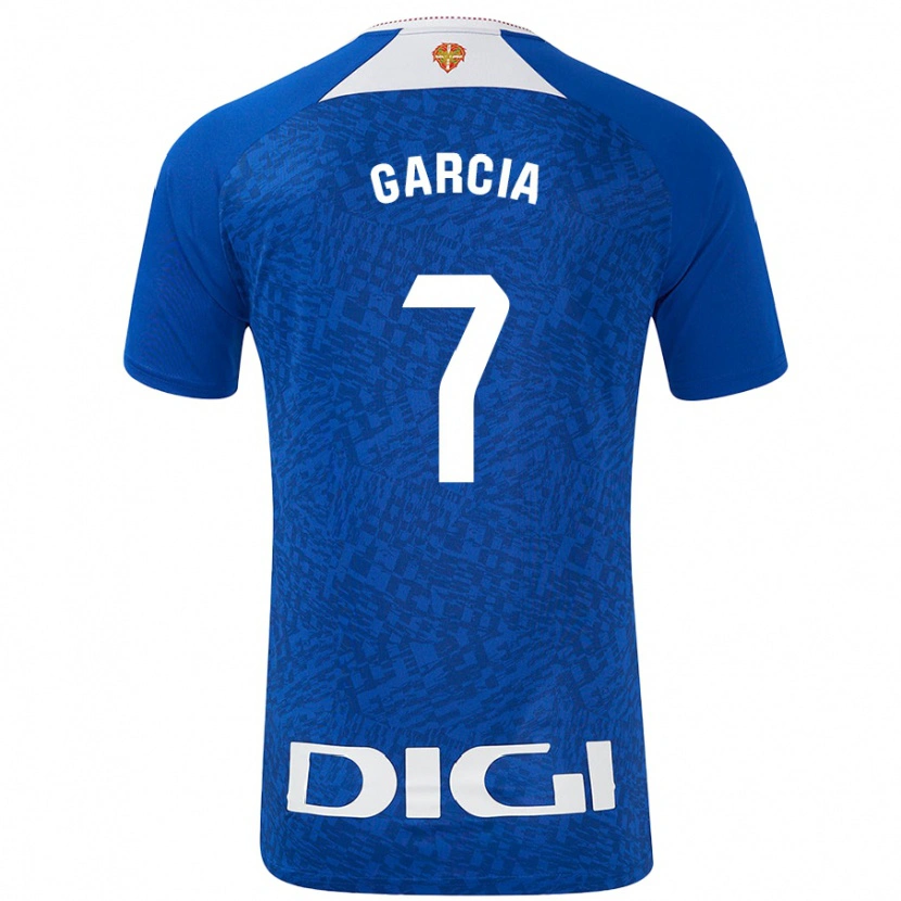 Danxen Homme Maillot Nahikari García #7 Bleu Roi Tenues Extérieur 2024/25 T-Shirt