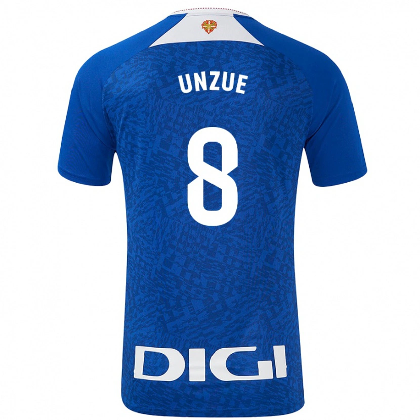Danxen Homme Maillot Marta Unzué #8 Bleu Roi Tenues Extérieur 2024/25 T-Shirt