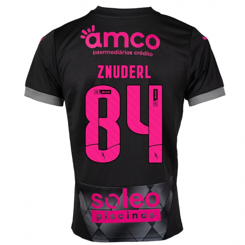 Danxen Homme Maillot Tai Znuderl #84 Noir Rose Tenues Extérieur 2024/25 T-Shirt