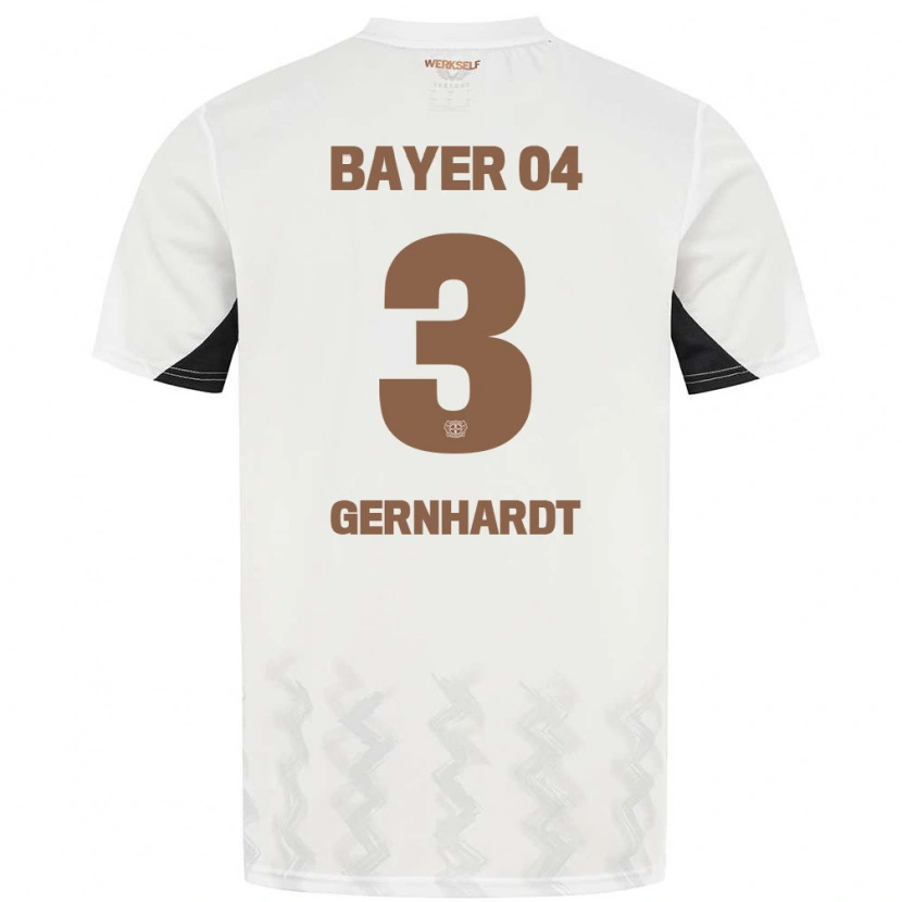 Danxen Homme Maillot Nils Gernhardt #3 Blanc Noir Tenues Extérieur 2024/25 T-Shirt