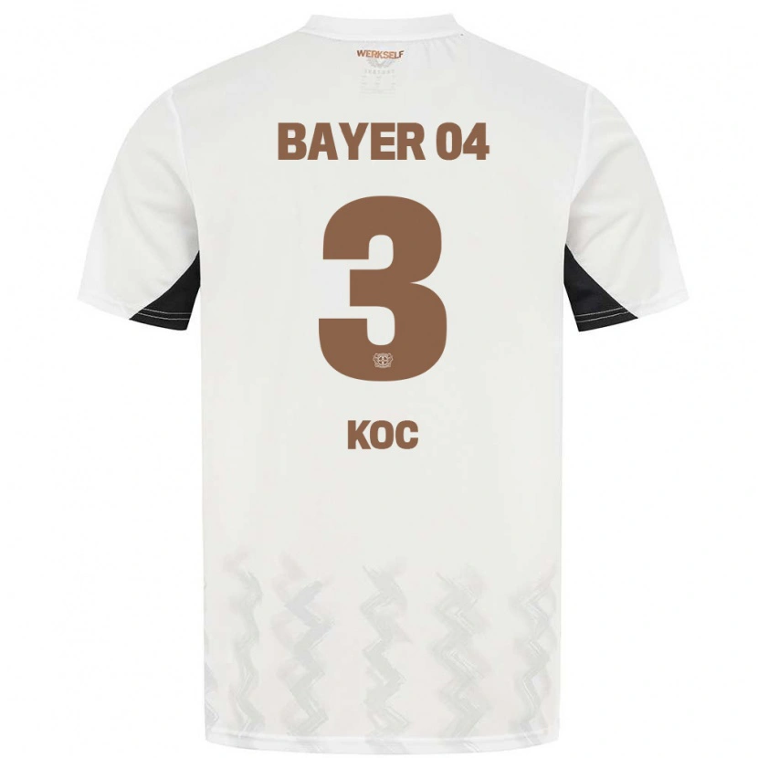 Danxen Homme Maillot Halil Koc #3 Blanc Noir Tenues Extérieur 2024/25 T-Shirt