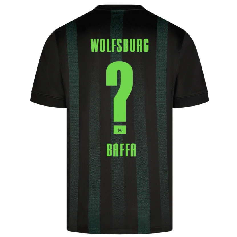 Danxen Homme Maillot Salvatore Baffa #0 Vert Foncé Tenues Extérieur 2024/25 T-Shirt